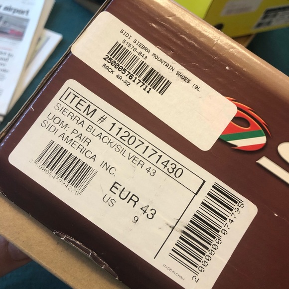 SIDI SIERRA MEN’S MTB CYCLING SHOES (SZ 43 EU / 9 US) (NEW!) - Picture 5 of 5